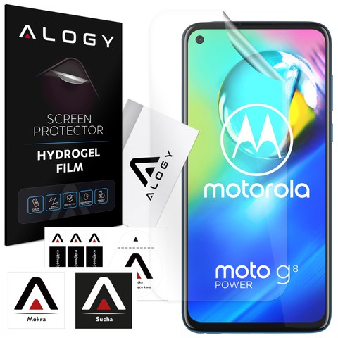 Folia Hydrożelowa do Motorola Moto G8 Power ochronna na telefon na ekran Alogy Hydrogel Film
