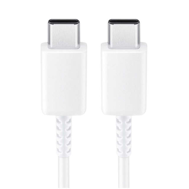 Oryginalny kabel Samsung USB-C do USB-C EP-DW767 do ładowania 1.8m 3A 25W / 45W Biały