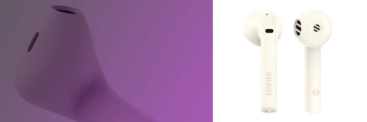 Słuchawki TWS Edifier TWS200 Plus (beżowe)