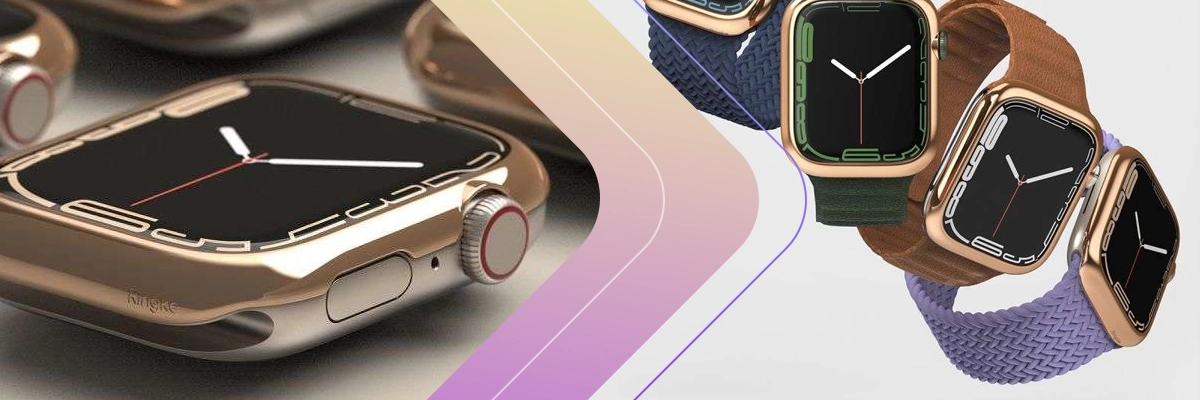 Nakładka Ringke Bezel Styling do Apple Watch 7 (45mm) Glossy Rose Gold