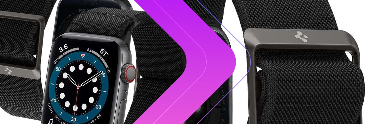 Pasek Spigen Fit Lite do Apple Watch 4/5/6/7/SE (38/40/41mm) Black