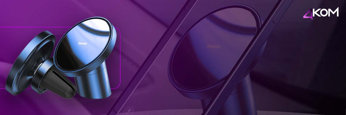 Magnetyczny uchwyt samochodowy Baseus Magnetic Mount do kratki / deskę rozdzielczą (niebieski)