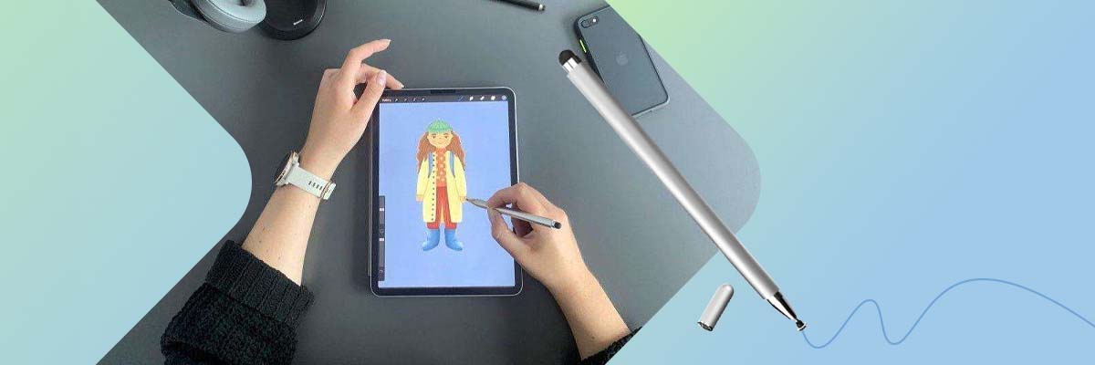 Rysik Długopis Piórko Pen do telefonu/ tabletu Silver