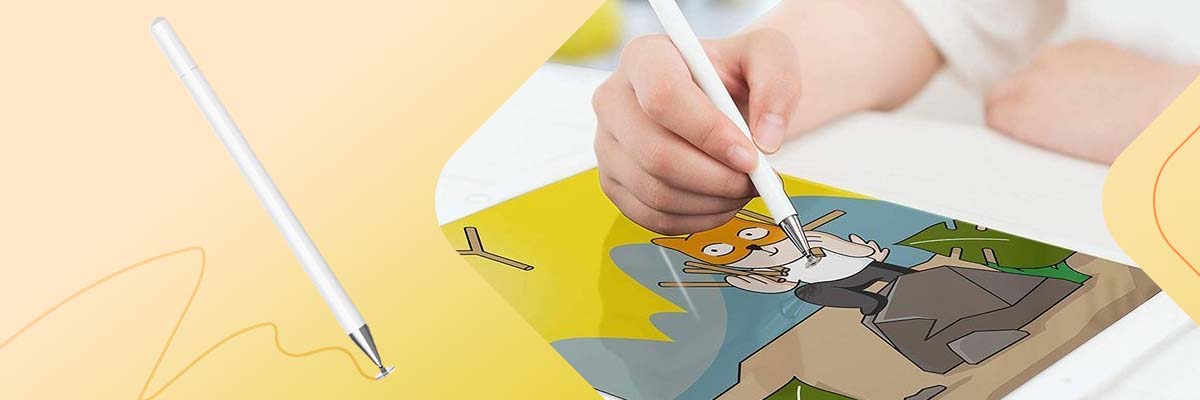 Rysik do ekranów precyzyjny Alogy tablet pen Elite Pony biały