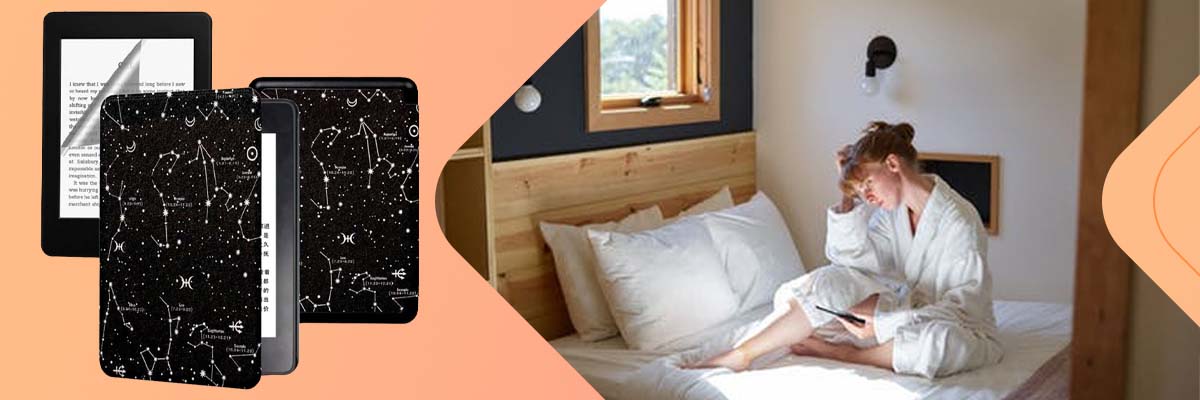 Etui obudowa Alogy Smart Case do Kindle Paperwhite 4 2018/ 2019 Horoskop + Folia ochronna