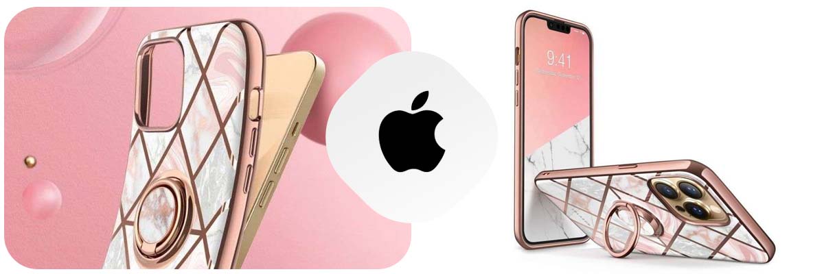 Etui Supcase Cosmo Snap do Apple iPhone 13 Pro Max Marble Pink
