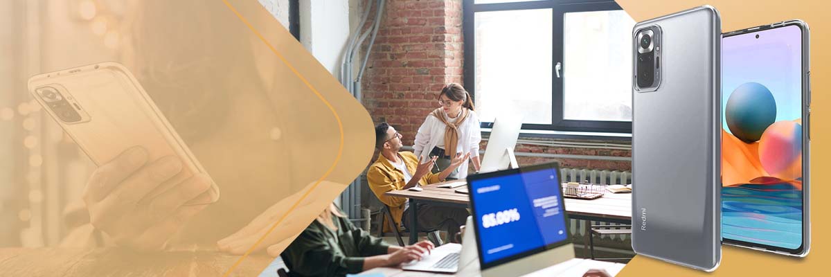 Etui silikonowe obudowa case do Xiaomi Redmi Note 10 Pro przezroczyste + Szkło