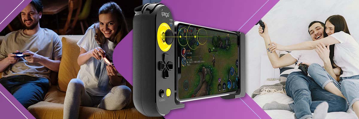 Bezprzewodowy kontroler Gamepad Pad Grip iPega PG-9167 do telefonu/ tabletu