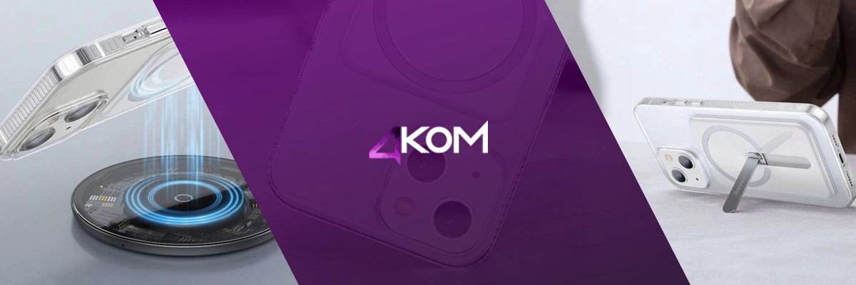 Etui do iPhone 13 do MagSafe Baseus Crystal Magnetic z podstawką Przezroczyste