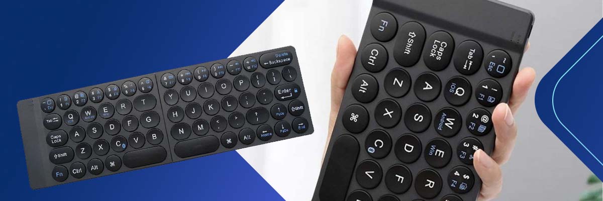 Klawiatura Alogy Bezprzewodowa składana Bluetooth do Win/iOs/Android