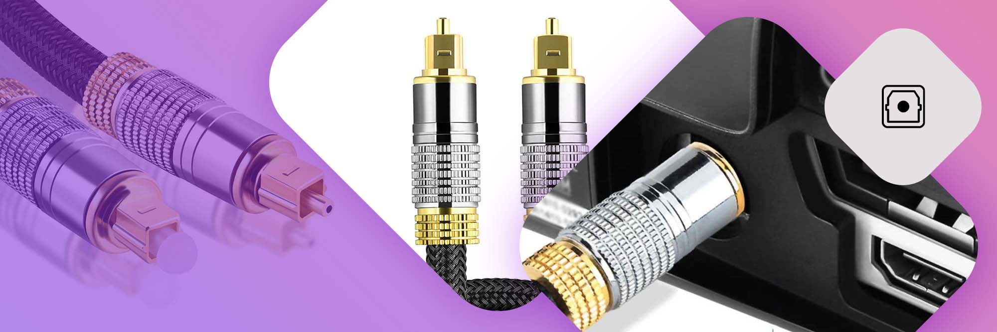 Kabel optyczny cyfrowy Alogy 6.0mm przewód Audio TV PC 5m