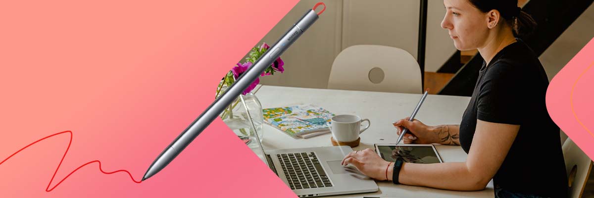 Pojemnościowy rysik / stylus / pen Baseus Square Line, do Apple iPad (szary)