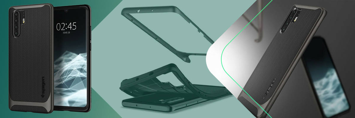 Etui Spigen Neo Hybrid do Huawei P30 Pro Gunmetal + szkło Glas.tR