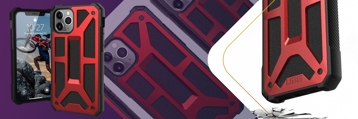 Etui UAG Urban Armor Gear Monarch do iPhone 11 Pro Crimson Red Leather