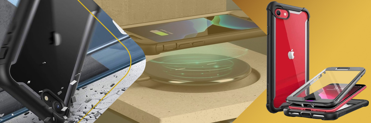 Pancerne etui Supcase i-Blason Ares do Apple iPhone 7/8/SE 2020 Czarno-szare