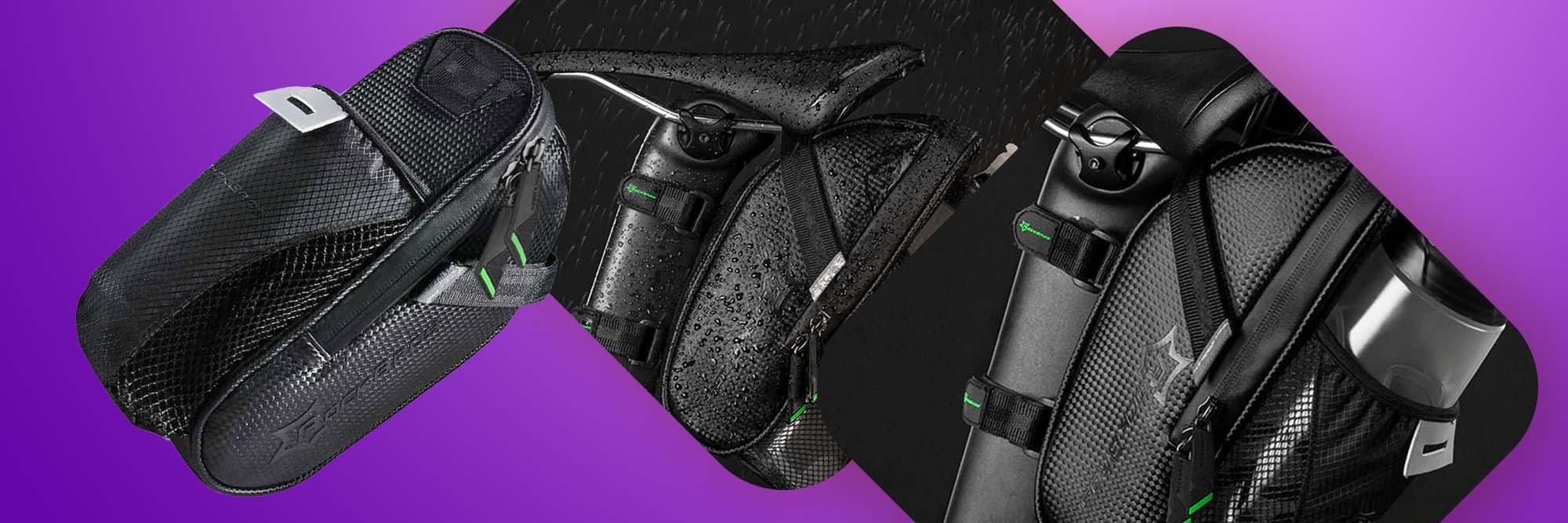 Torba sakwa rowerowa pod siodełko na bidon/ narzędzia RockBros C7-1 Czarne