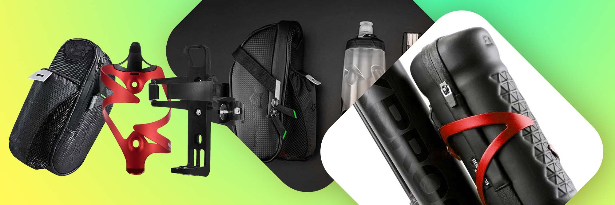 Uchwyt rowerowy na bidon aluminiowy na butelkę RockBros 2017-11ARD Czerwony