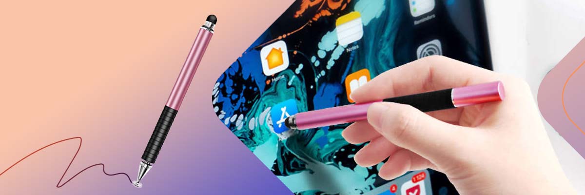 Rysik pojemnościowy Alogy 2w1 do ekranu telefonu tabletu Różowy