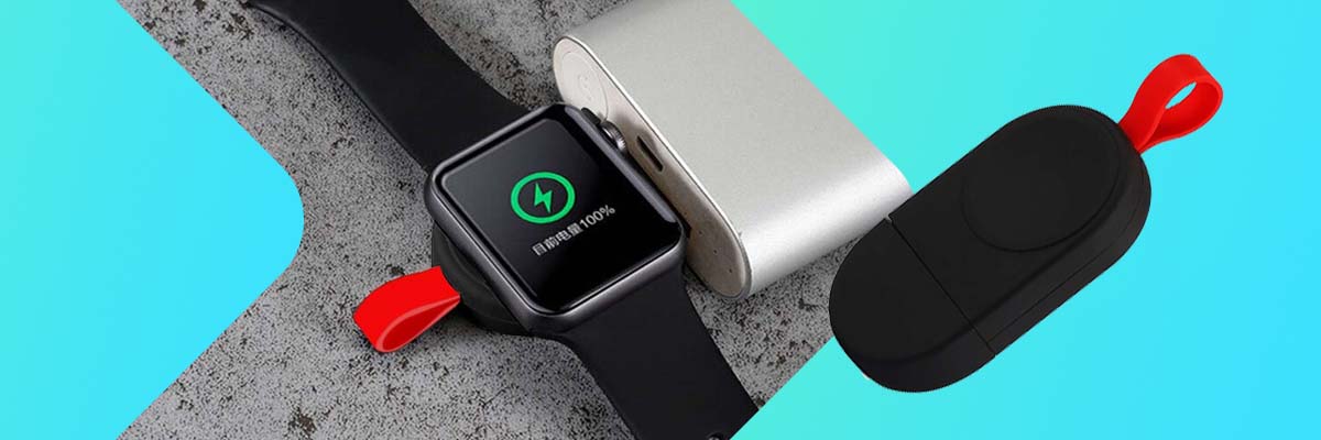 Bezprzewodowa ładowarka indukcyjna Qi Alogy na USB do Apple Watch Czarna
