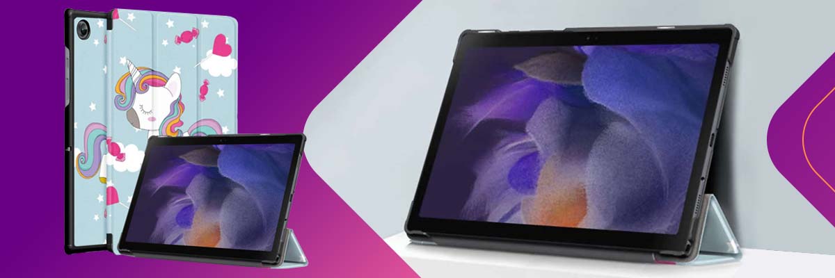 Etui na tablet z klapką Alogy Book Cover do Galaxy Tab A8 2021 SM-X200/SM-X205 Jednorożec