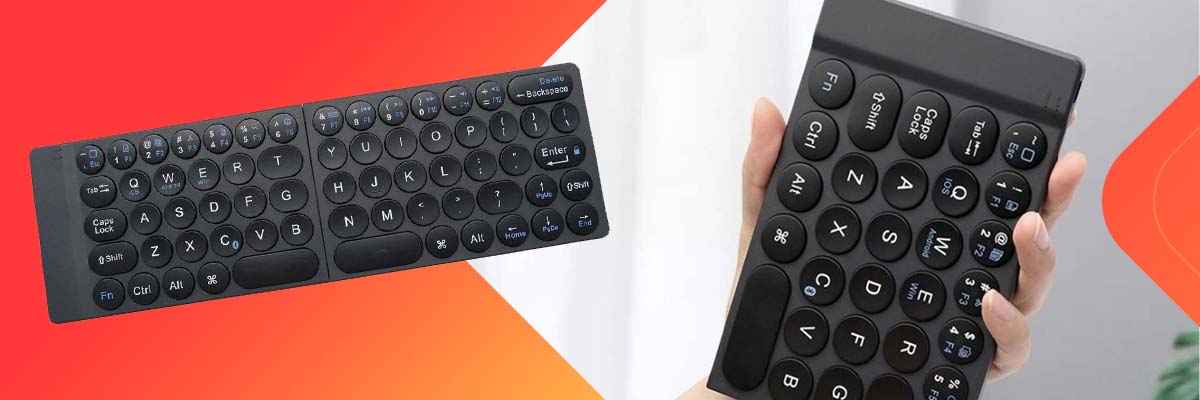 Klawiatura Alogy Bezprzewodowa składana Bluetooth do Win/iOs/Android