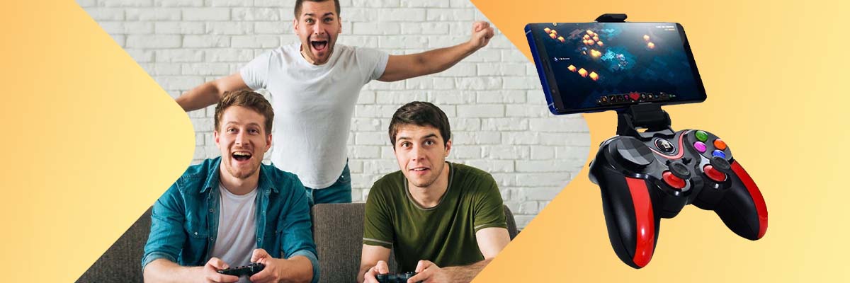 Bezprzewodowy Gamepad Kingkong N1-9013 kontroler pad do gier z uchwytem na telefon