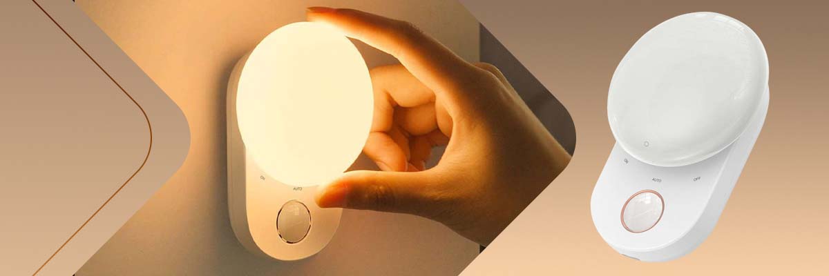 Lampka nocna Baseus Full Moon z czujnikiem ruchu i zmierzchu