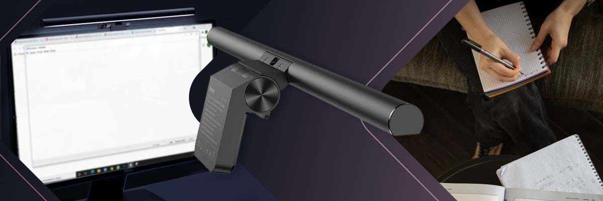 Regulowana lampa LED na monitor komputera Baseus I-Wok Pro z klipsem Czarna