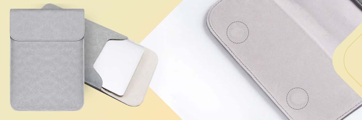 Skórzane etui Alogy pokrowiec do Apple MacBook Air 13 szare