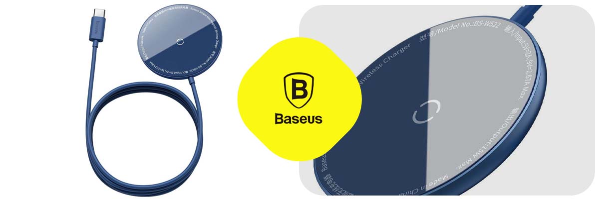 Ładowarka indukcyjna z magnesem Baseus Simple Mini, MagSafe, 15W (niebieska)