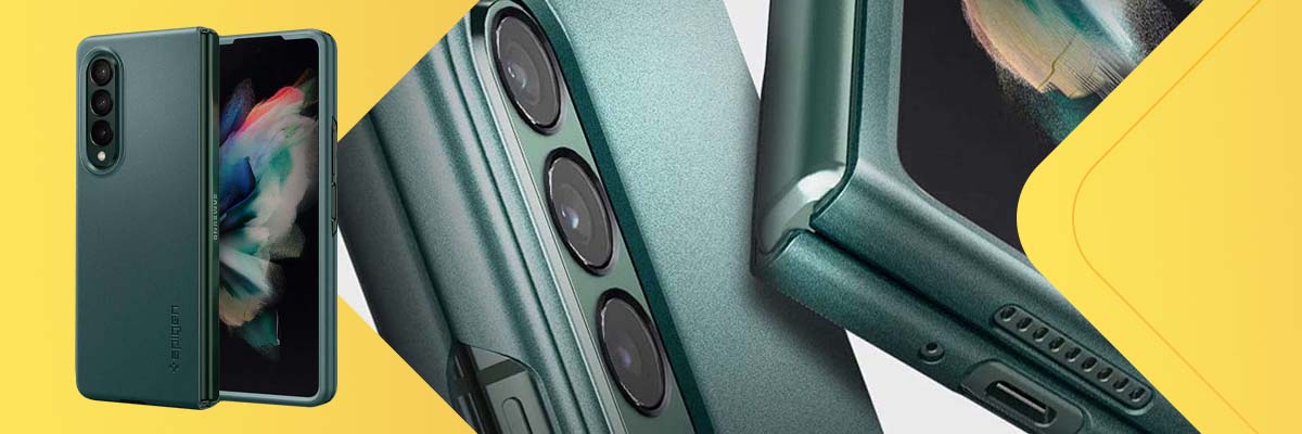 Etui ochronne Spigen AirSkin do Samsung Galaxy Z Fold 3 5G Green