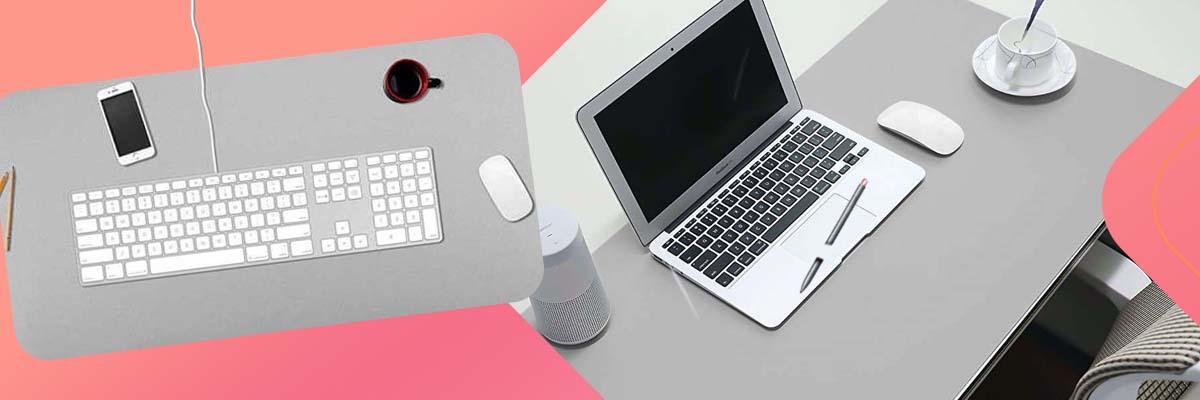 Podkładka na biurko stół ochronna mata 90x45cm Gray