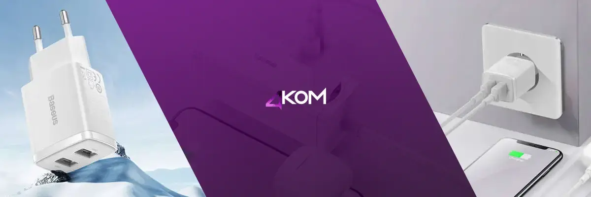 Mocna Ładowarka sieciowa Baseus Compact 2x USB 2.1A 10.5W Biała