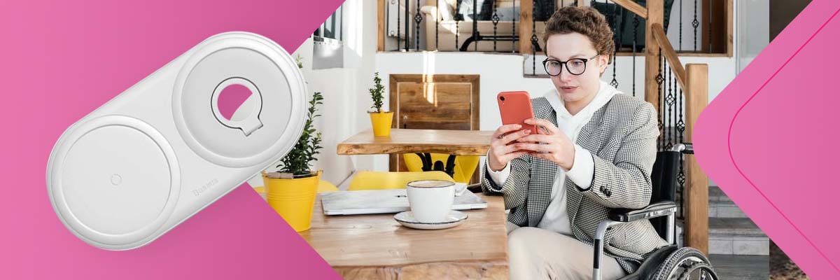 Ładowarka indukcyjna Qi 2w1 Baseus do smartfona i Apple Watch 10W Biała