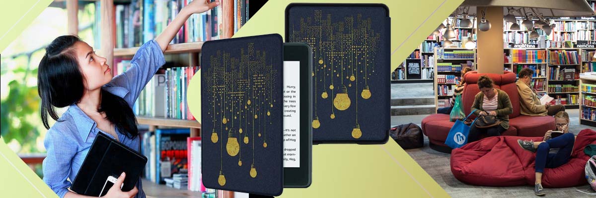 Etui Alogy Smart Case do Kindle Paperwhite 4 2018/2019 Żarówki