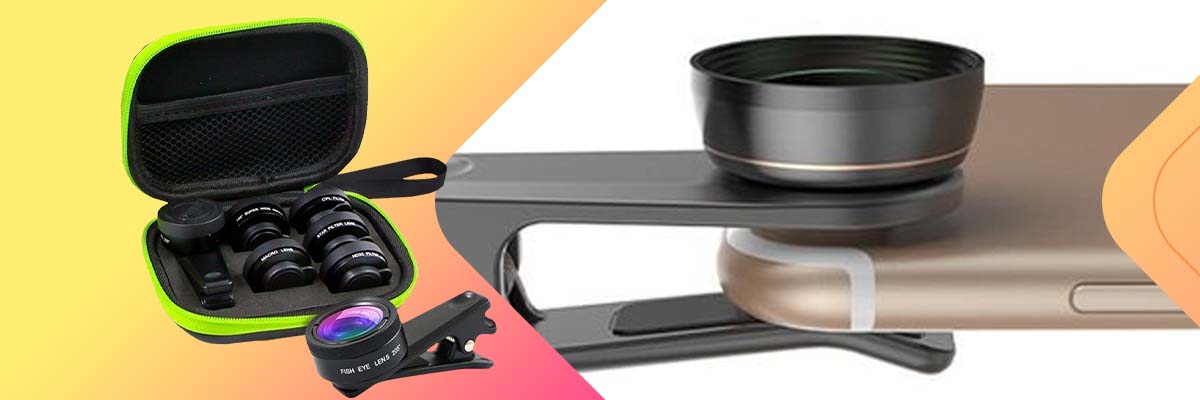 Apexel APL-DG6 Zestaw 6 Obiektywów soczewek do telefonu + pokrowiec