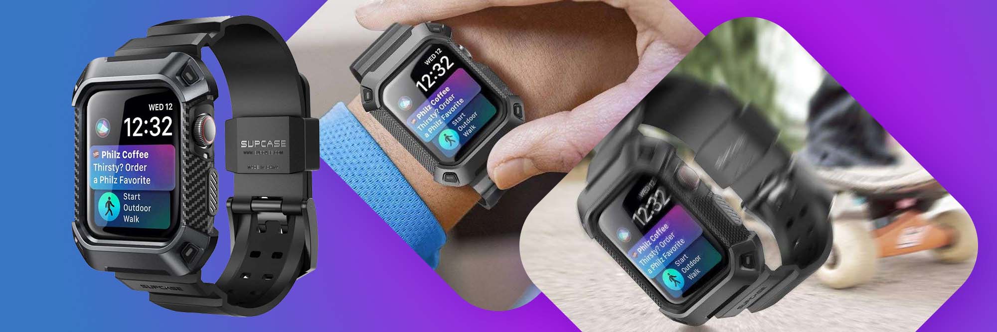 Pasek Supcase UB Pro do Apple Watch 4/5/6/7/SE 44/45mm Black