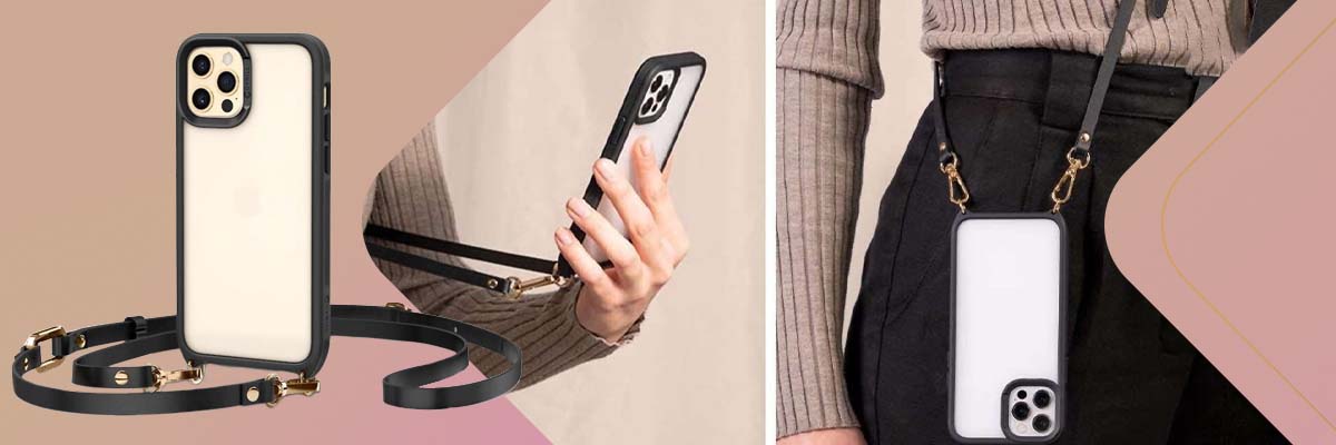 Etui z paskiem Spigen Cyrill Classic Charm do Apple iPhone 12/ 12 Pro Black