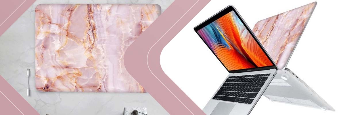 Etui Alogy Hard Case Marble do MacBook Pro 13 2016-2019 Marmur różowy 016