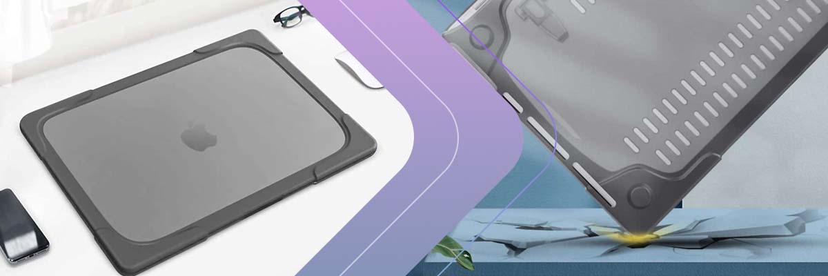 Pancerne Etui Alogy Hard Case z podstawką do Apple Macbook Pro 13 M1