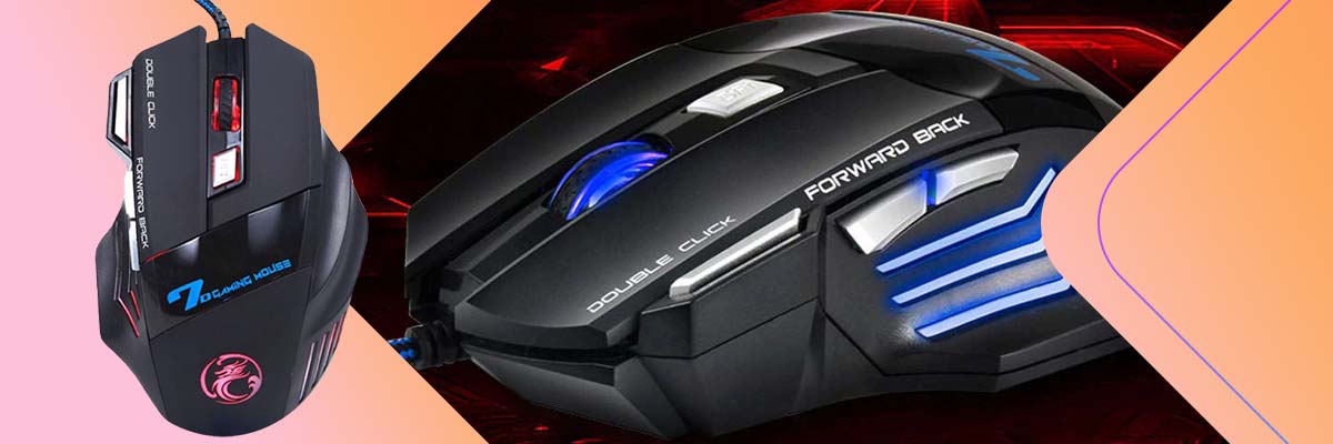 Mysz gamingowa Alogy przewodowa LED RGB 5500 DPI USB Czarna