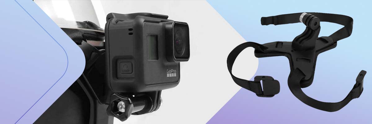 Uchwyt na kask Alogy mocowanie do kasku do kamer do GoPro Czarny