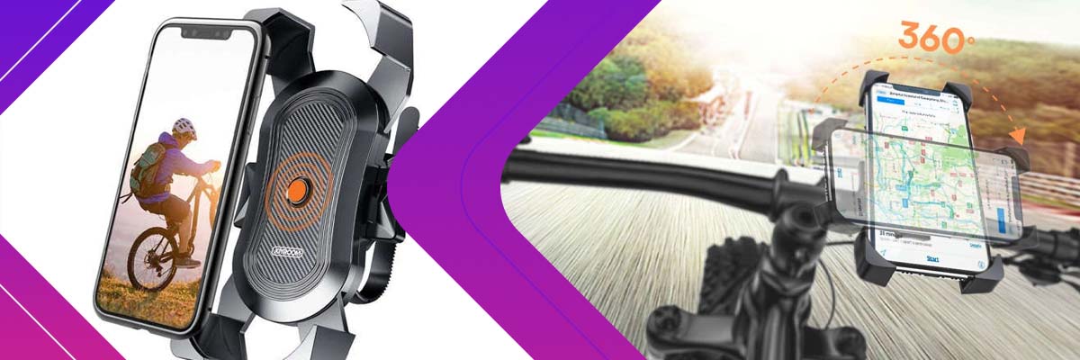 Uchwyt na telefon do hulajnogi roweru motocyklu Joyroom Czarny