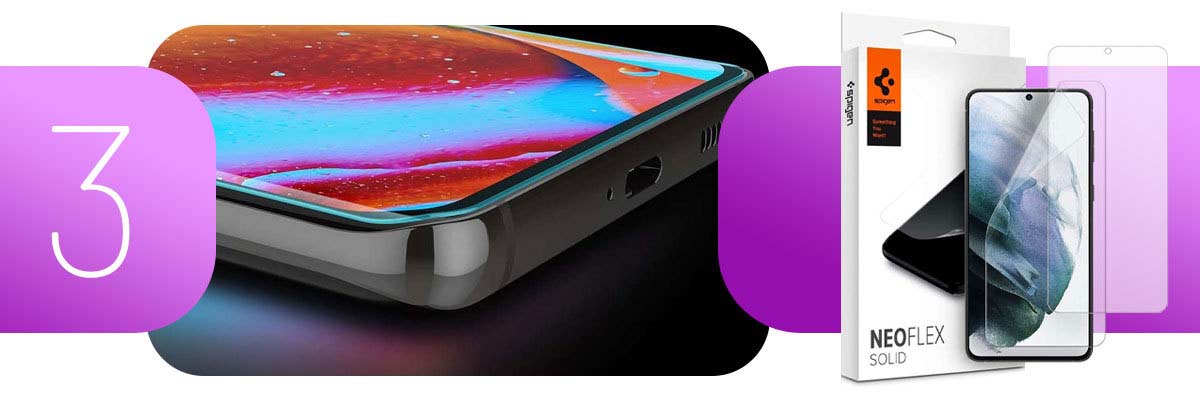 2x Folia hydrożelowa Spigen Neo Flex Solid Case Friendly do Galaxy S21