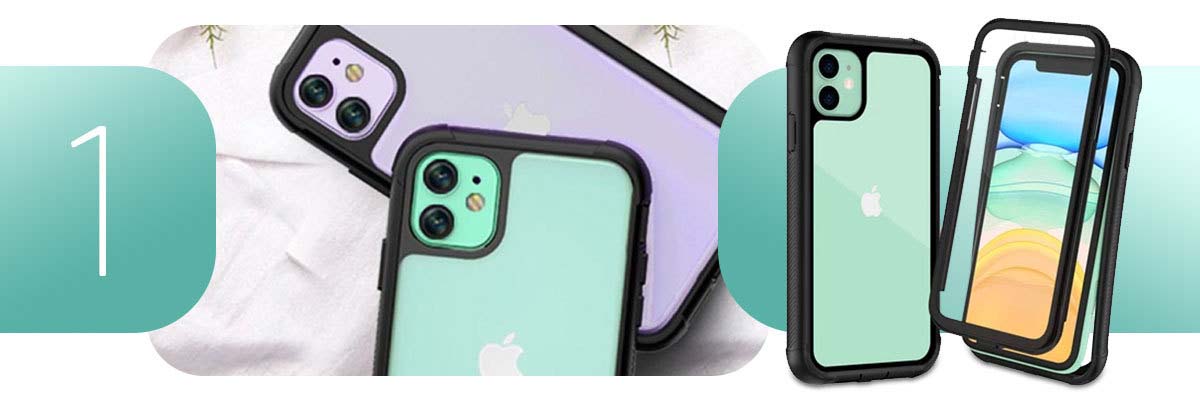 Etui Alogy pancerne rugged Full-body do Apple iPhone 11 Czarne