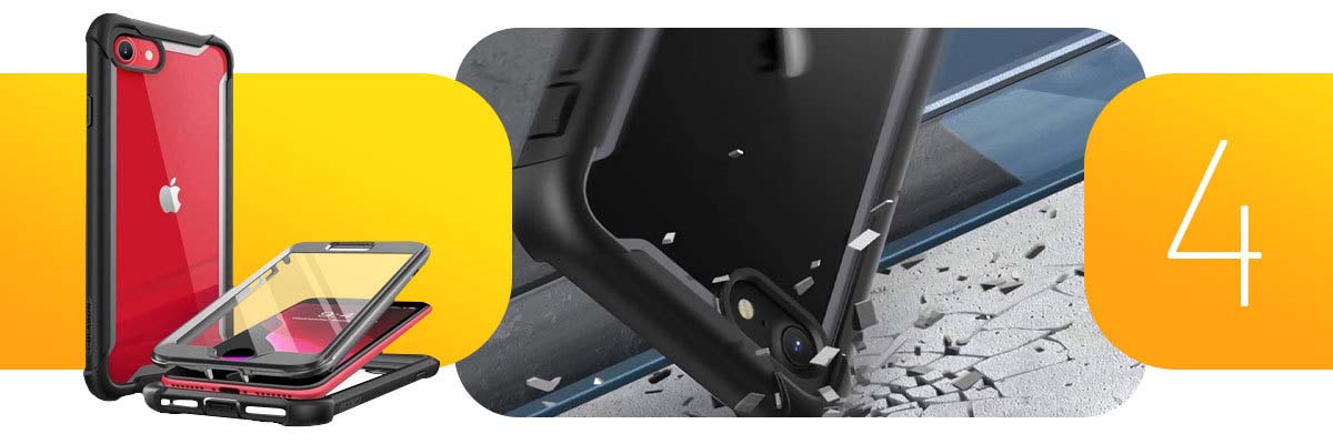 Pancerne etui Supcase i-Blason Ares do Apple iPhone 7/8/SE 2020 Czarno-szare