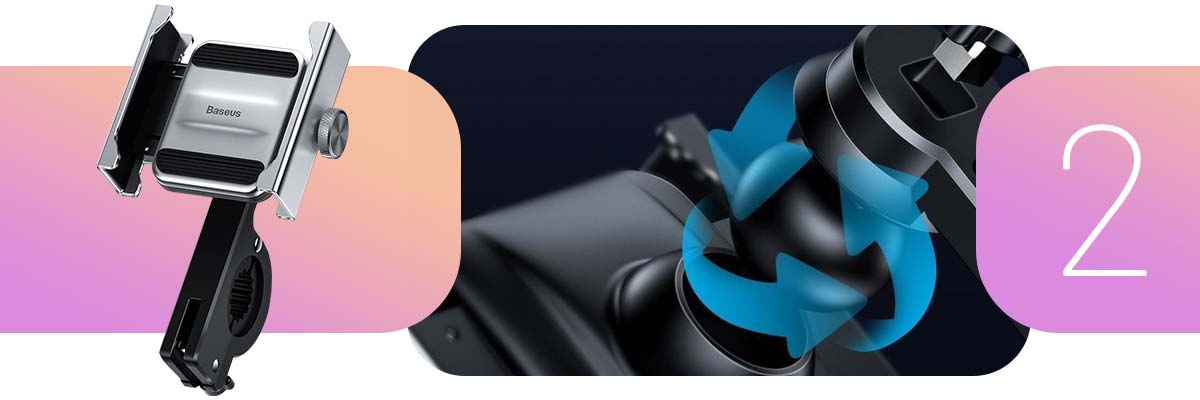 Uchwyt do telefonu Baseus Knight do motocyklu roweru hulajnogi skutera