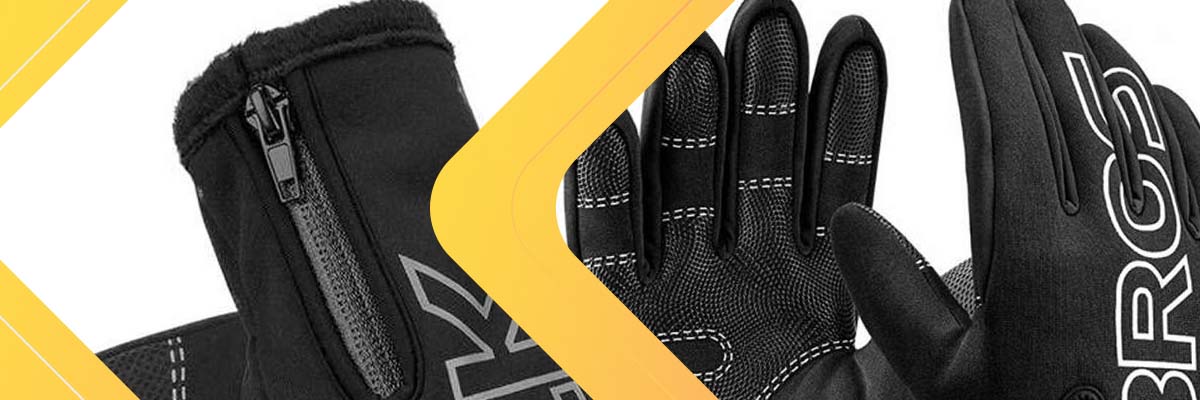 Sportowe rękawiczki rowerowe XL RockBros wiatroodporne rękawice na rower do telefonu S091-4BK-XL Czarne