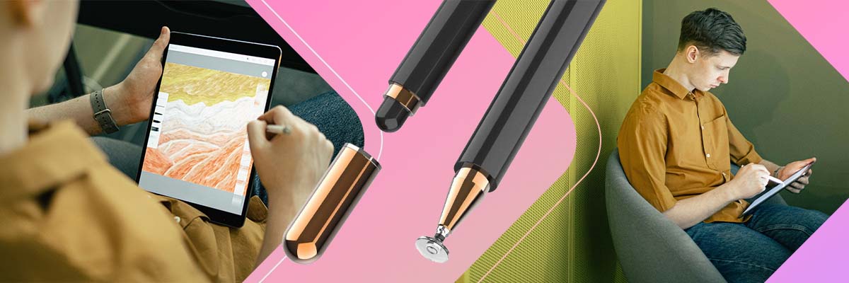 Rysik piórko Pen do tabletu/ telefonu Black/ Gold