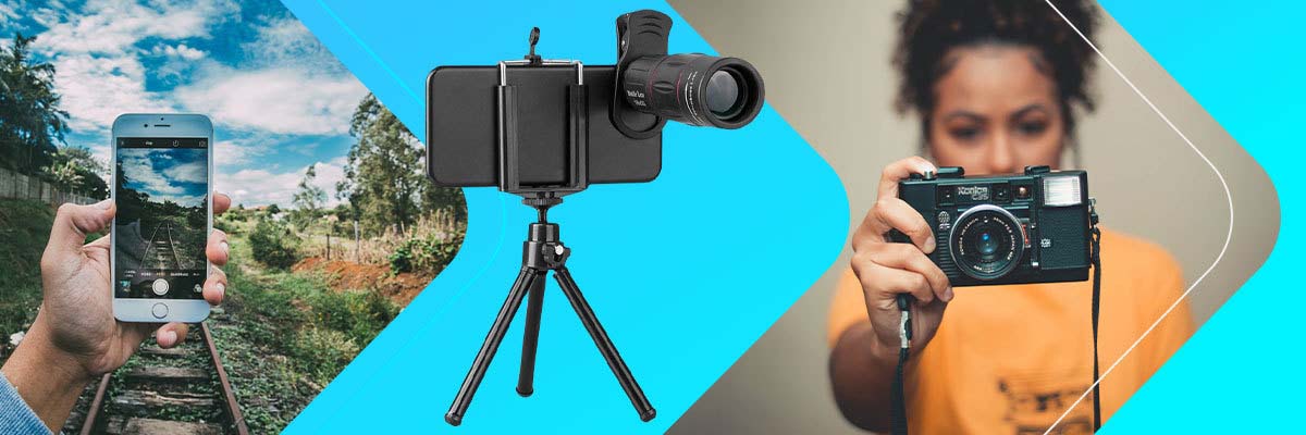 Apexel APL-T18ZJ Teleskopowy Obiektyw 18X zoom + Mini Statyw Tripod